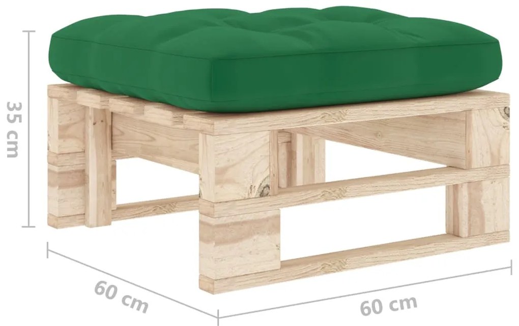 Impregnált fenyőfa kerti raklapzsámoly