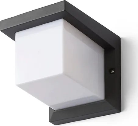 RENDL HIDE SQ fali lámpa antracit 230V LED E27 15W IP44