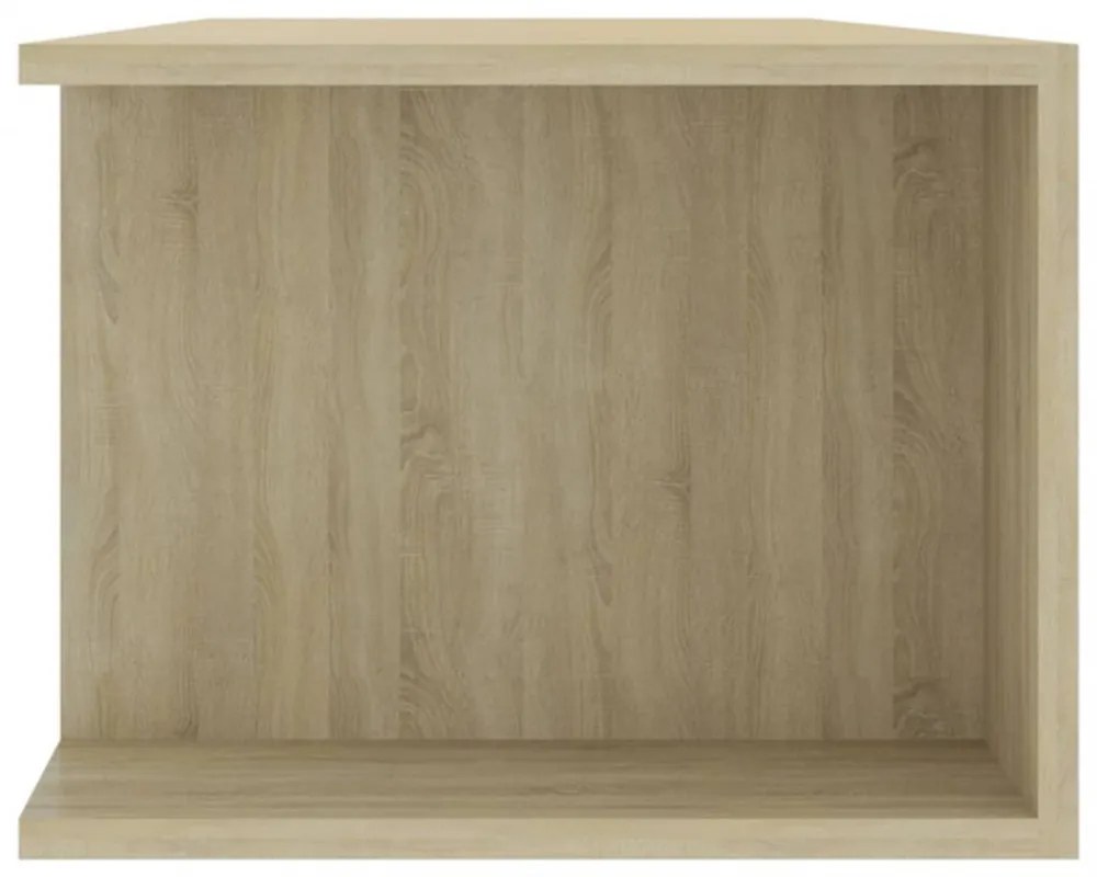 sonoma tölgy színű TV-szekrény LED-lámpákkal 135 x 39 x 30 cm