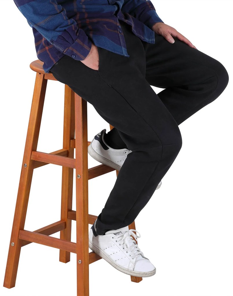 OSLO bárszék, 2 db, 34x76cm, természetes barna Casaria