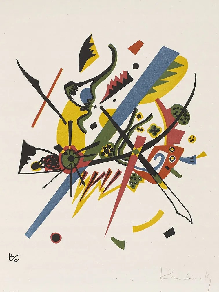 Kandinsky Poszter nappaliba B2 50x70cm Kis világok művészet absztrakt art#560