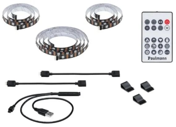 Paulmann 78880 - LED/3,5W RGB Dimmelhető szalag TV-hez 2m ZOLL 5V + + távirányító