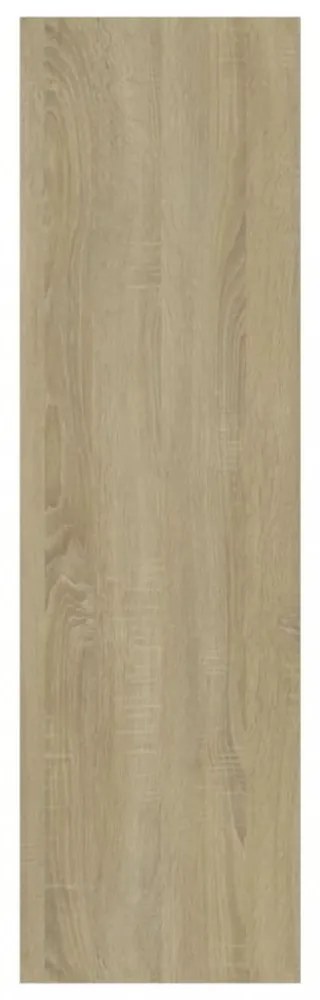 sonoma tölgy szerelt fa könyvszekrény/térelválasztó 40x30x103cm