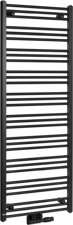 Bruckner Albrecht radiátor 600x1570 mm középső csatlakozás matt fekete