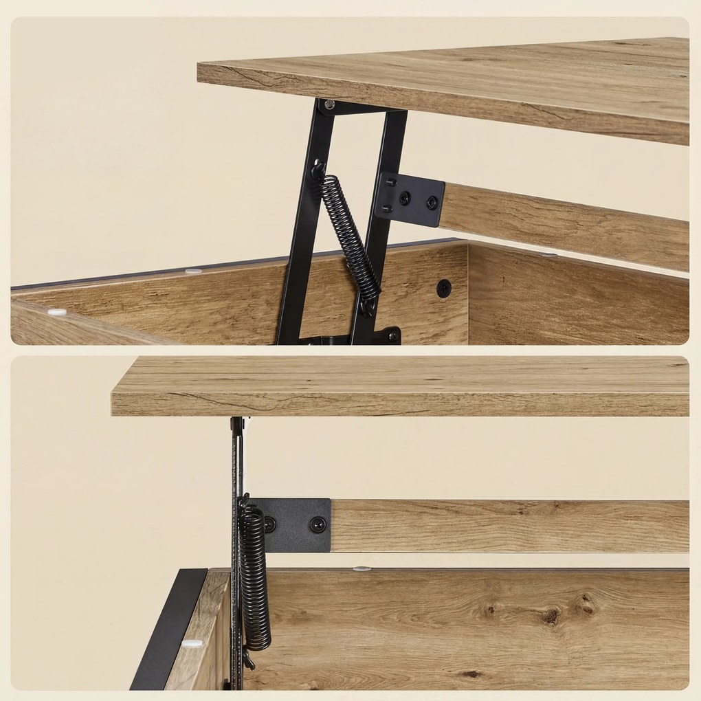 Dohányzóasztal TAYLOR ARTISAN kihúzható asztallappal 100x50 cm