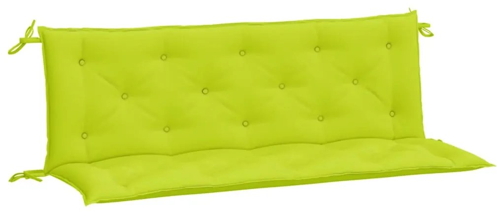 2 db élénkzöld oxford szövet kerti padpárna 150 x 50 x 7 cm