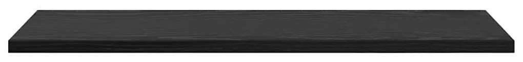 Polcos könyvespolc 4 pcs Fekete 60 x 20 x 1.5 cm Faanyag