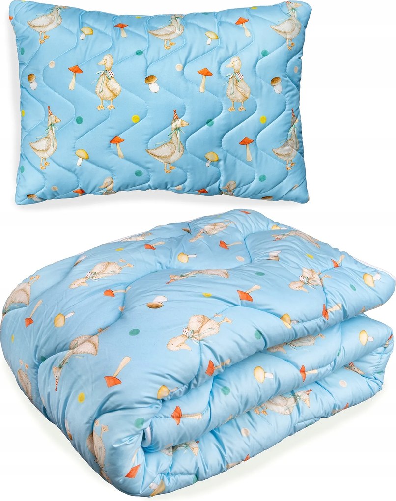 Párna Szett 70x80 És Paplan 140x200 Gyerekeknek Kacsa Antiallergén