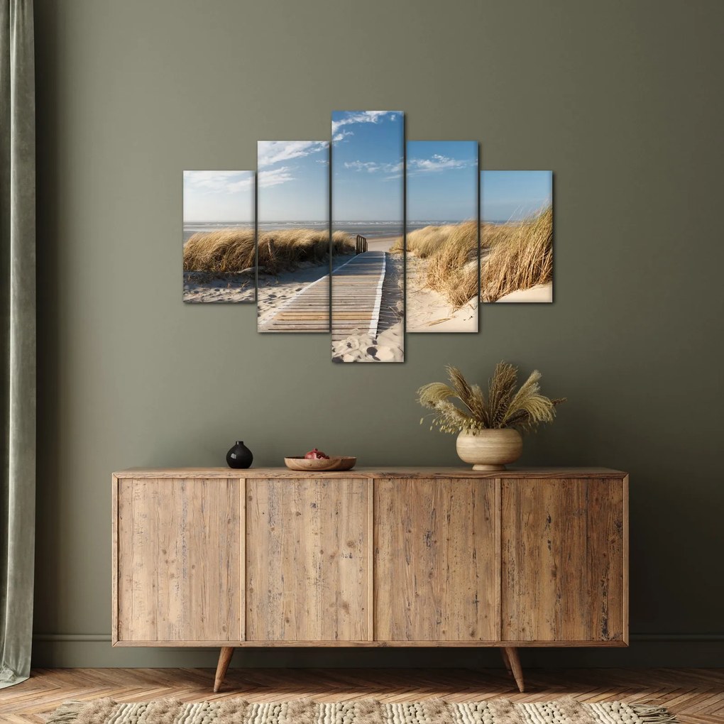 Kép - Homokos strand Langeoog szigetén, Németországban (150x105 cm)
