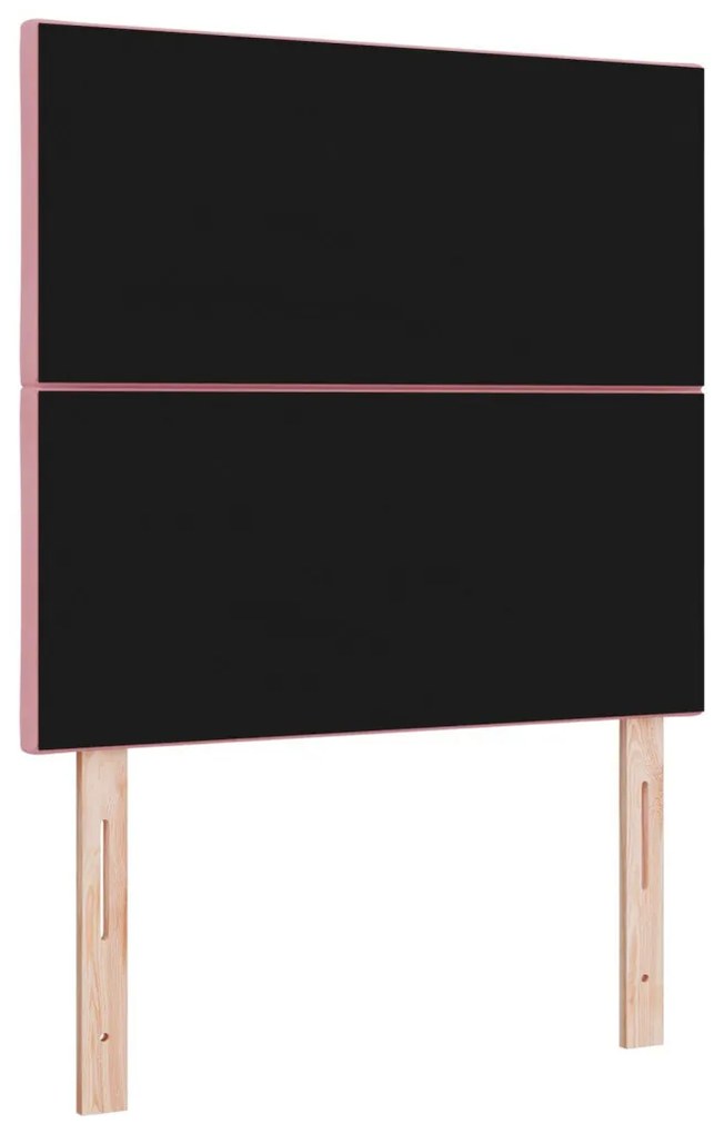 Fejtámla Falra szerelhető Geometrikus Rózsaszín 100 cm Bársony