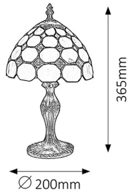 Rabalux 8072 - Asztali lámpa MARVEL 1xE14/40W/230V