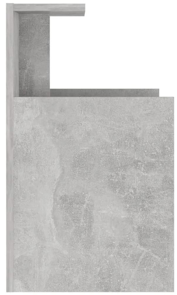 2 db betonszürke szerelt fa éjjeliszekrény 40 x 35 x 60 cm