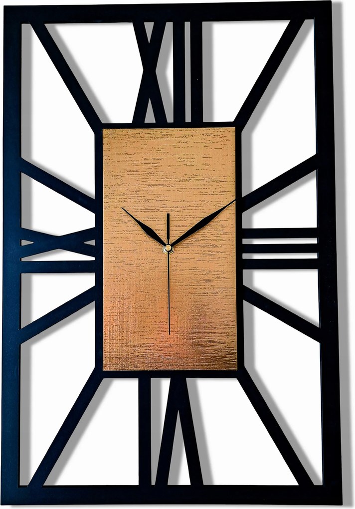 Nagy Falióra, Nappaliba,geometrikus, Glamour, Arany,római Számok