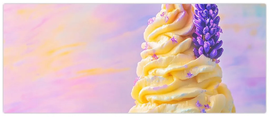 Kép - Levendulás fagylalt (120x50 cm)