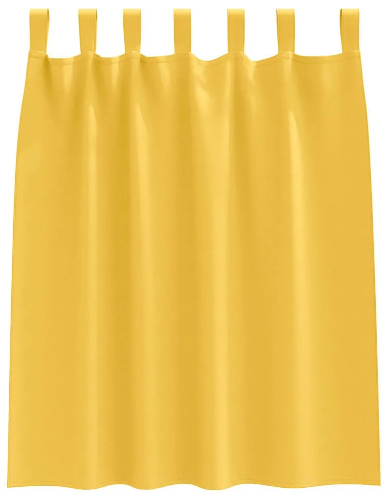 Függönyök függönyökkel 2 pcs mustársárga 140x140cm Poliészter