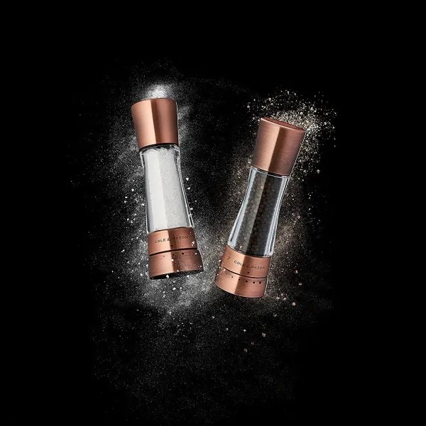 Cole&Mason DERWENT 2 db-os só- és borsőrlő készlet, 19 cm, réz