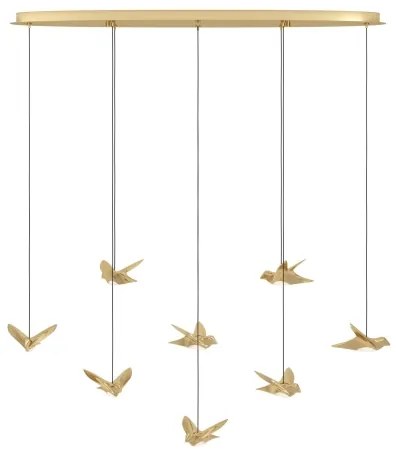 Eglo 390397 - LED Dimmelhető csillár zsinóron PARATEBUENO 8xLED/4,2W/230V arany