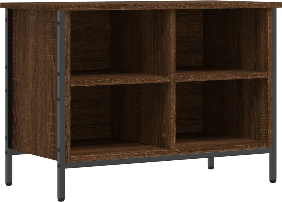 vidaXL barna tölgyszínű szerelt fa cipősszekrény 69x35x50 cm