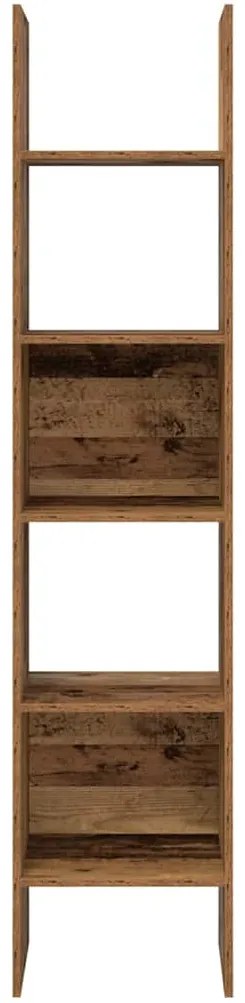 Könyvespolc Régi fa 40 x 35 x 180 cm Faanyag