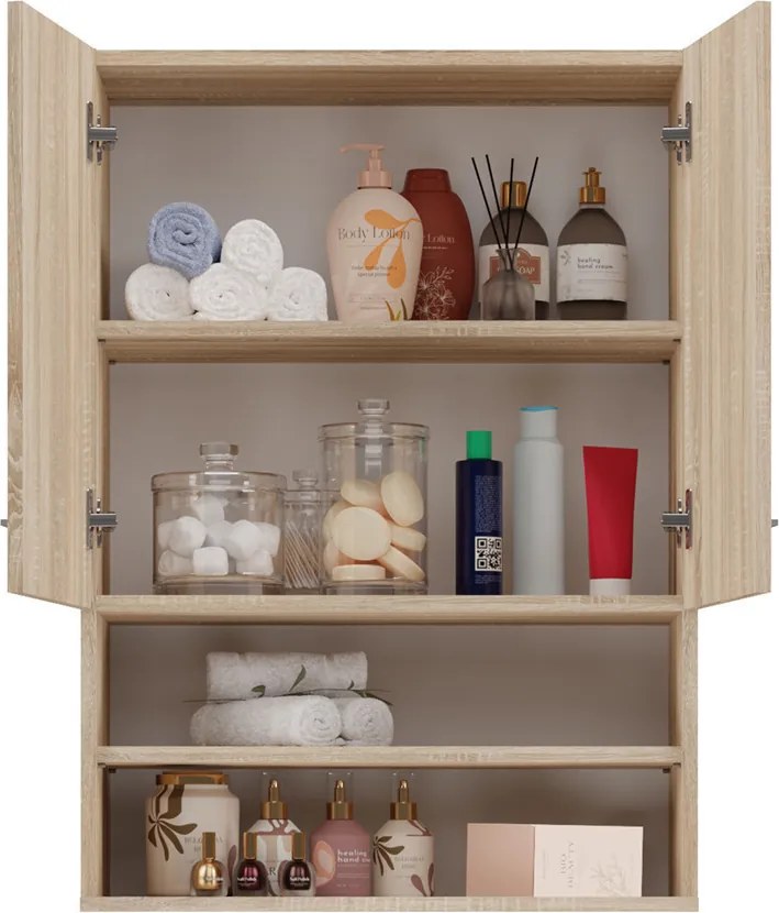 Pola mini DK felső fürdőszoba szekrény, sonoma