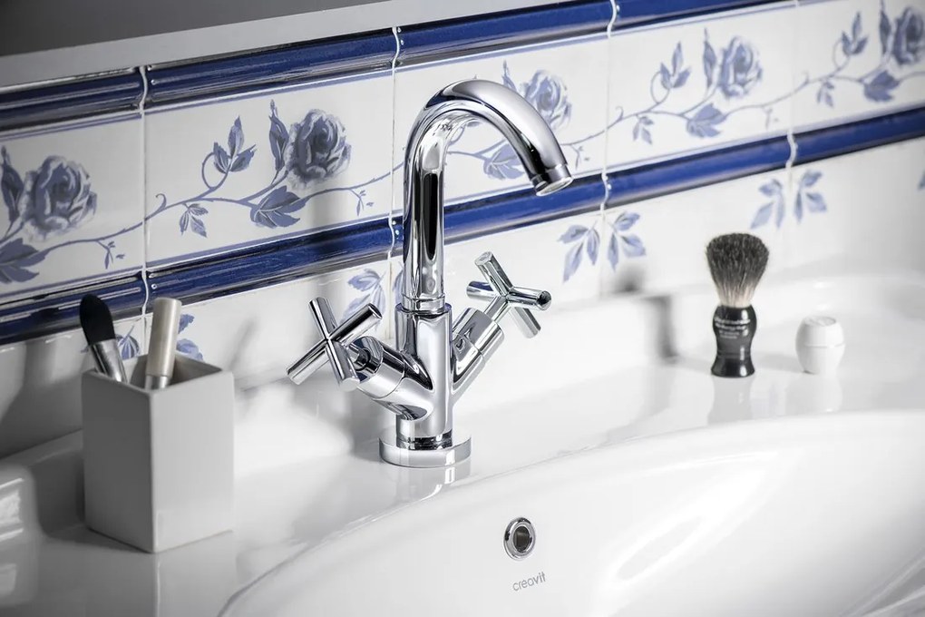 Sapho Sapho, AXIA három elemes mosdócsaptelep kifolyó nélkül, króm, 502/S