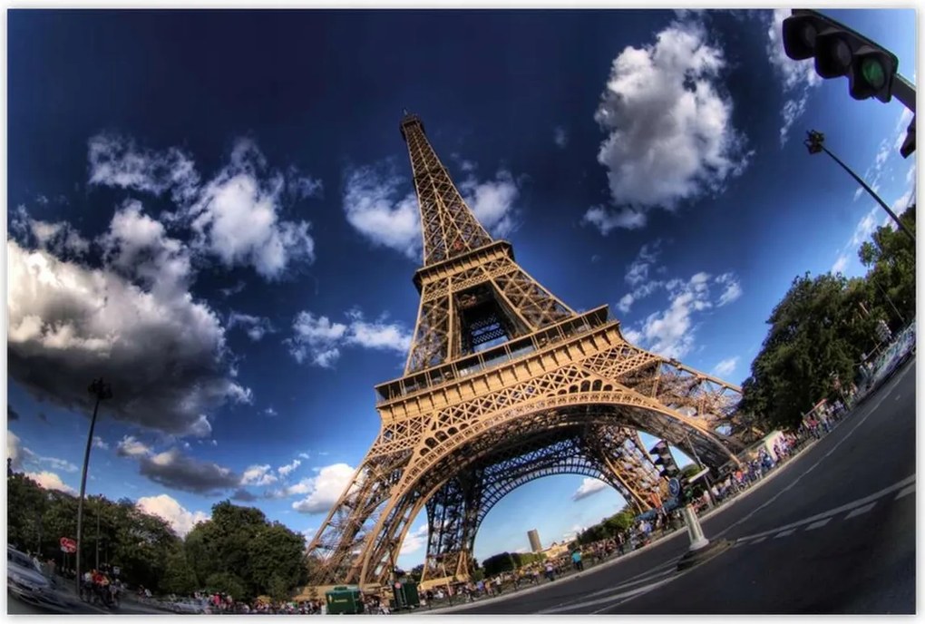 Poszterek 120x80 Eiffel-torony Párizsban