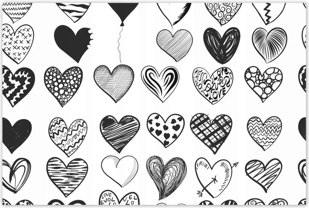 Poszterek 120x80 Szívecskék Szív