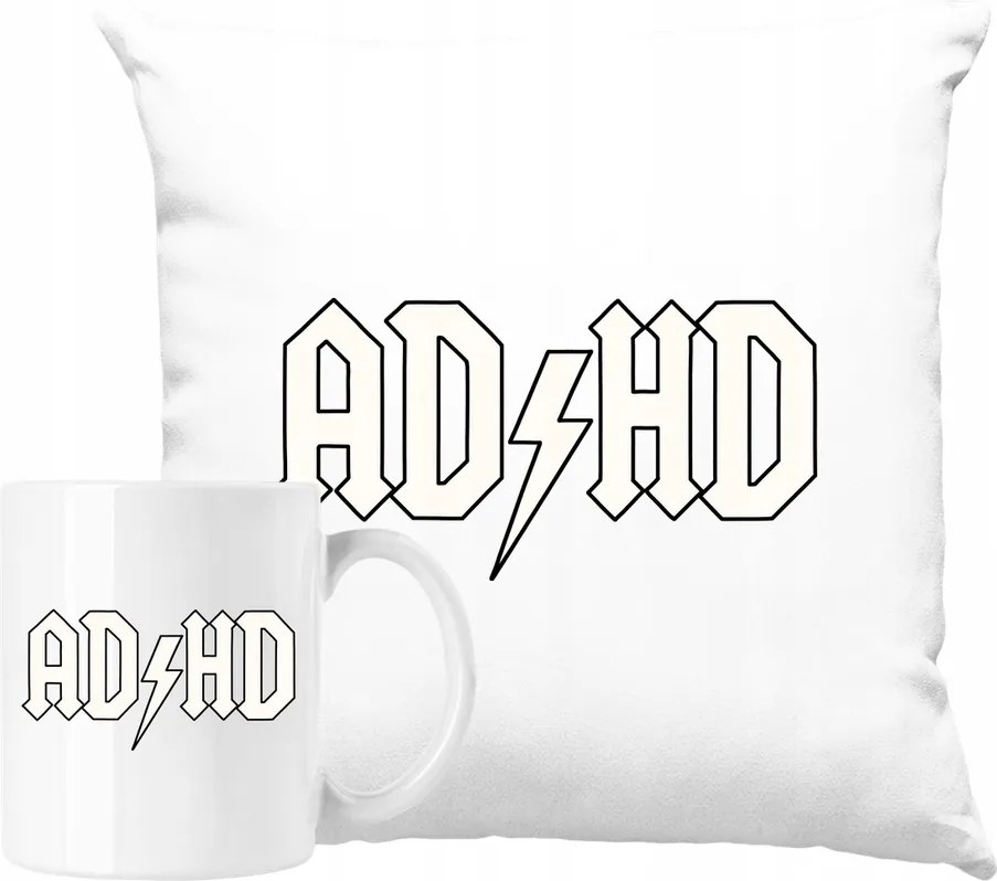 Bögre szett Párna Adhd paródia rock Ötlet Ajándék