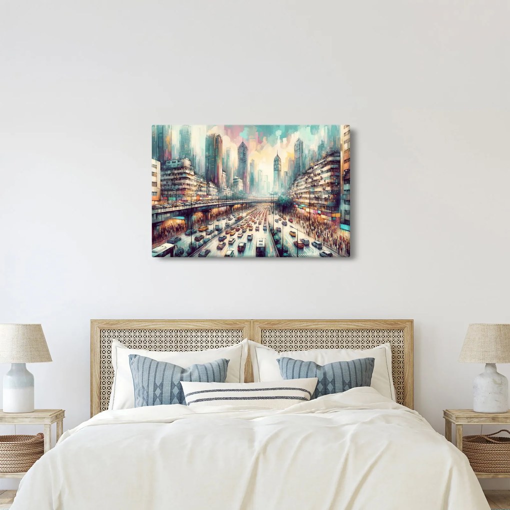 Kép - Városi élet (90x60 cm)
