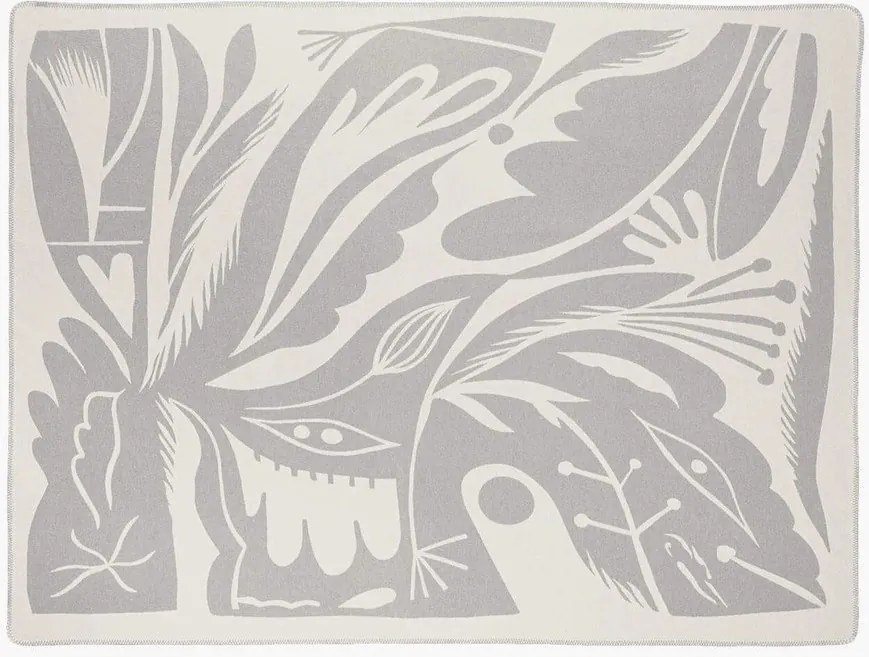 Világosszürke takaró 165x200 cm Lino – noo.ma