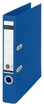Iratrendező, 50 mm, A4, karton, újrahasznosított, LEITZ 180 Recycle, kék (E10190035)