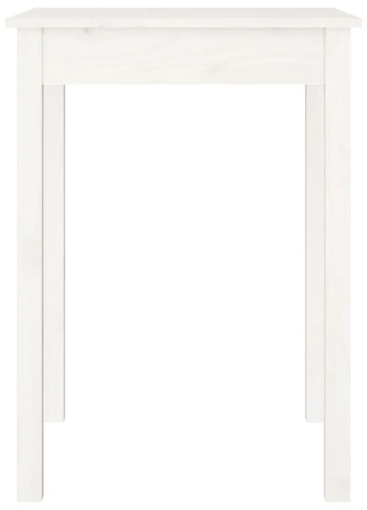fehér tömör fenyőfa ebédlőasztal 55 x 55 x 75 cm