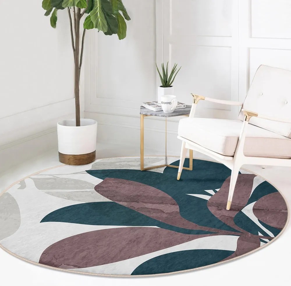 Mosható-robotporszívóval tisztítható kerek szőnyeg ø 80 cm Comfort – Mila Home