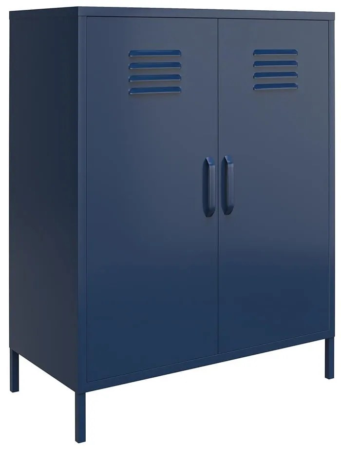 Kék fém szekrény 80x102 cm Bradford - Queer Eye