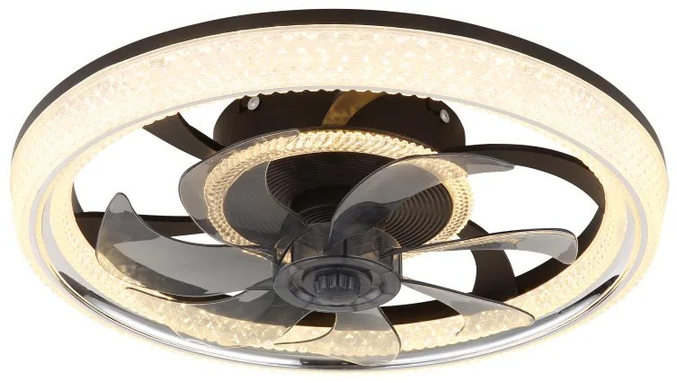 Globo Cirilla 03644 távirányítós mennyezeti ventilátoros lámpa, 30W LED, 2700K-6000K, 200-2700 lm