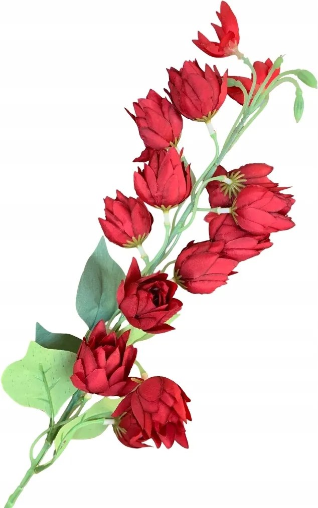 Szélcsengő Piros művirág ág Csokor művirág XXL