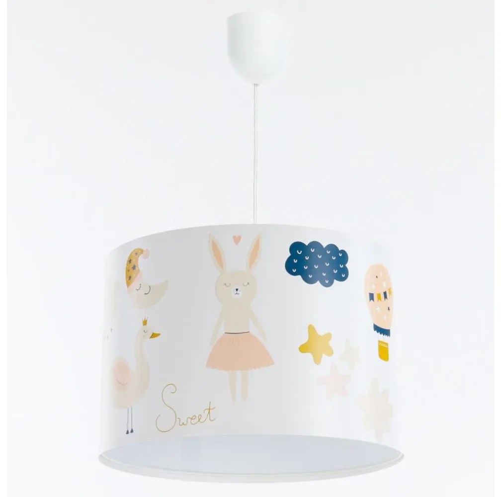 Gyerek csillár zsinóron SWEET DREAMS 1xE27/60W/230V átm. 30 cm