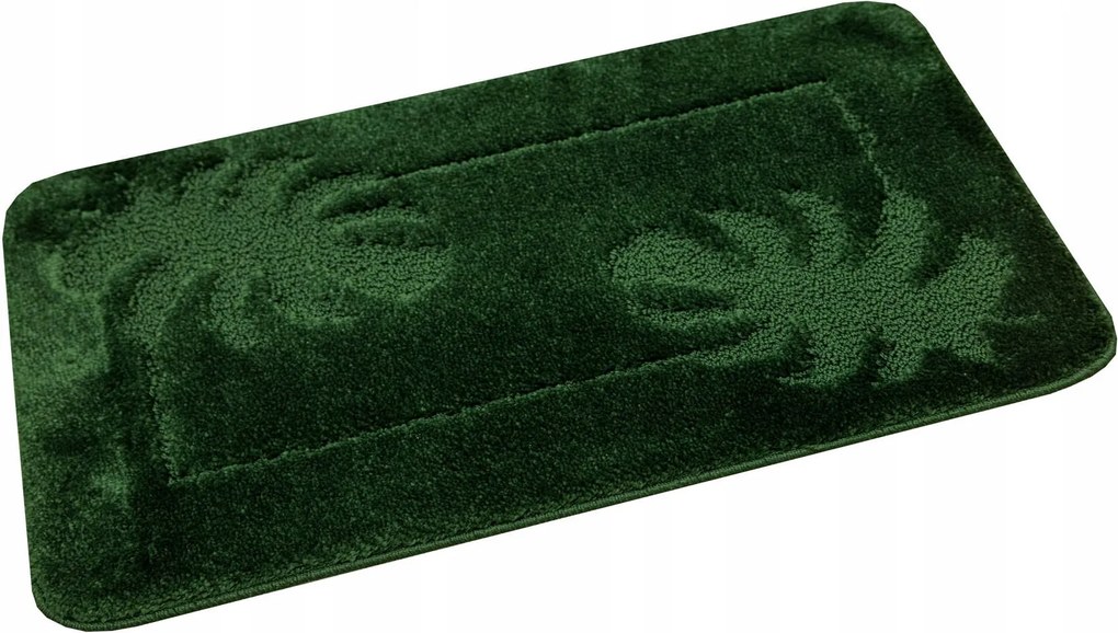 Fürdőszobaszőnyeg Palackszőnyeg Zöld Csúszásgátló Lisset 50x80 cm