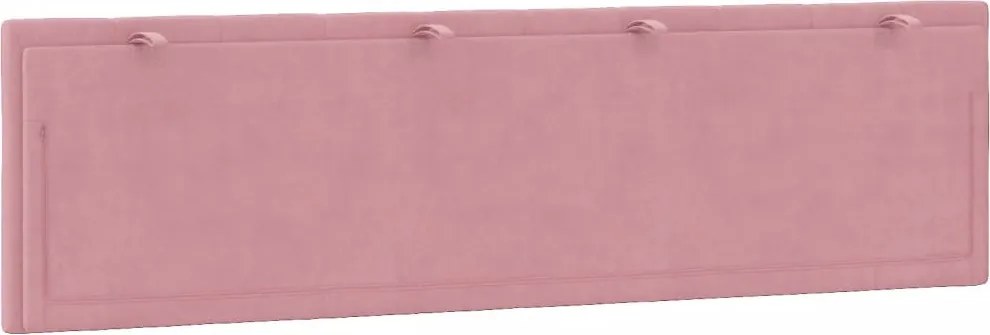 rózsaszín bársony fejtámla párna Hanko 180 cm