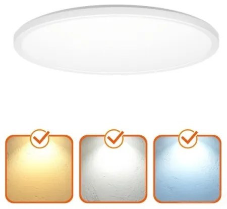 NIVERA LED 24W 230V IP54 fürdőszobai mennyezeti lámpa, 30 cm, fehér