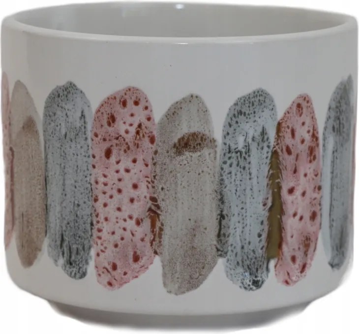 Kerámia takaróponyva színes díszítéssel 10,5cm