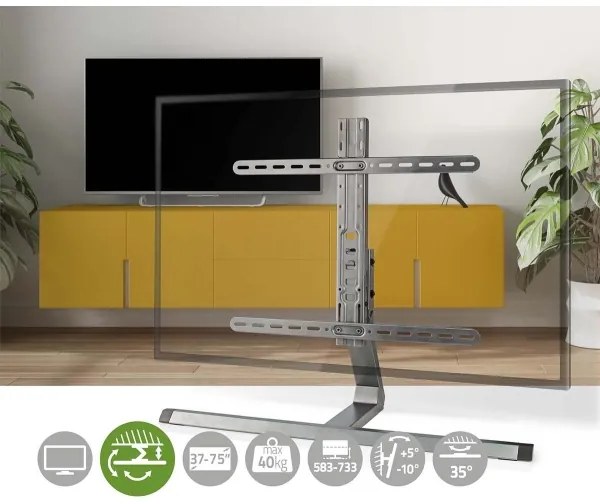Nedis TVSM5120GY - Állvány Full Motion 37-75” TV-hez