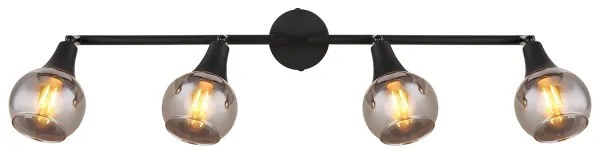 Globo 57904-4 - Spotlámpa GLYPTAR 4xE14/40W/230V fekete