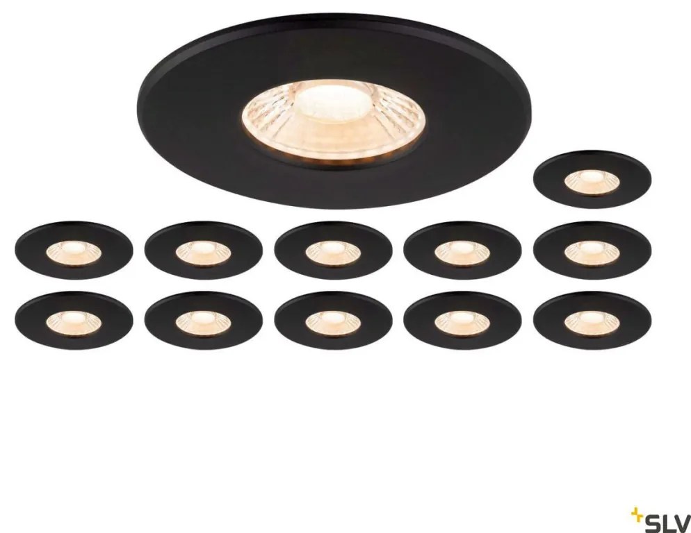 SLV UNIVERSAL DOWNLIGHT 1007271 Beépíthető spotlámpa 1x8W/LED 2700K|3000K|4000K|6500K 560lm|610lm|680lm|640lm ip20_ip65