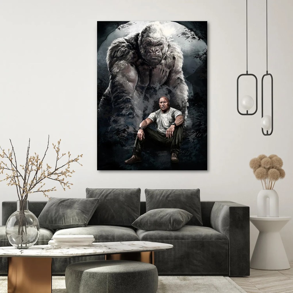 Gario Vászonkép Rampage Tombolás, Dwayne "The Rock" Johnson - Dmitry Belov Méret: 70 x 100 cm