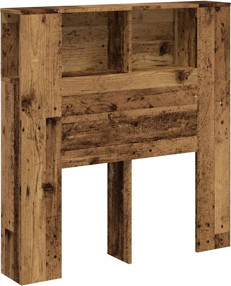 vidaXL antik fa színű szerelt fa áthidalószekrény 100 x 18,5 x 102,5 cm