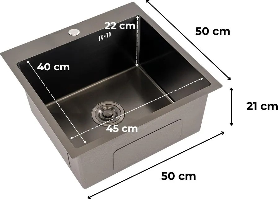 Korin rozsdamentes mosogató
