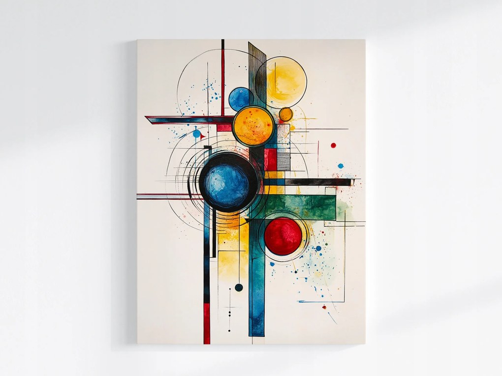 Vászonkép Canvas Grafika Absztrakt Geometria Kompozíció 75x100