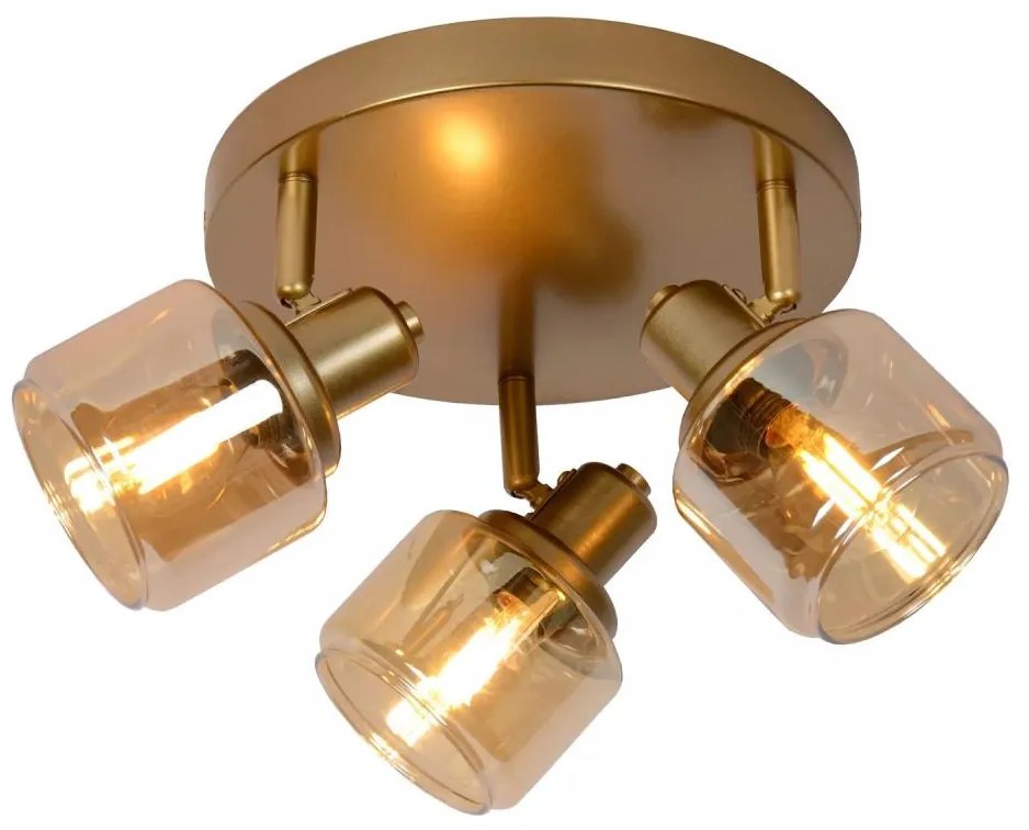 Lucide 77979/13/02 - Spotlámpa BJORN 3xE14/40W/230V arany