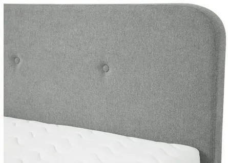 Franciaágy 140 cm Lomaha New (szürke) (ágyráccsal). 1104167